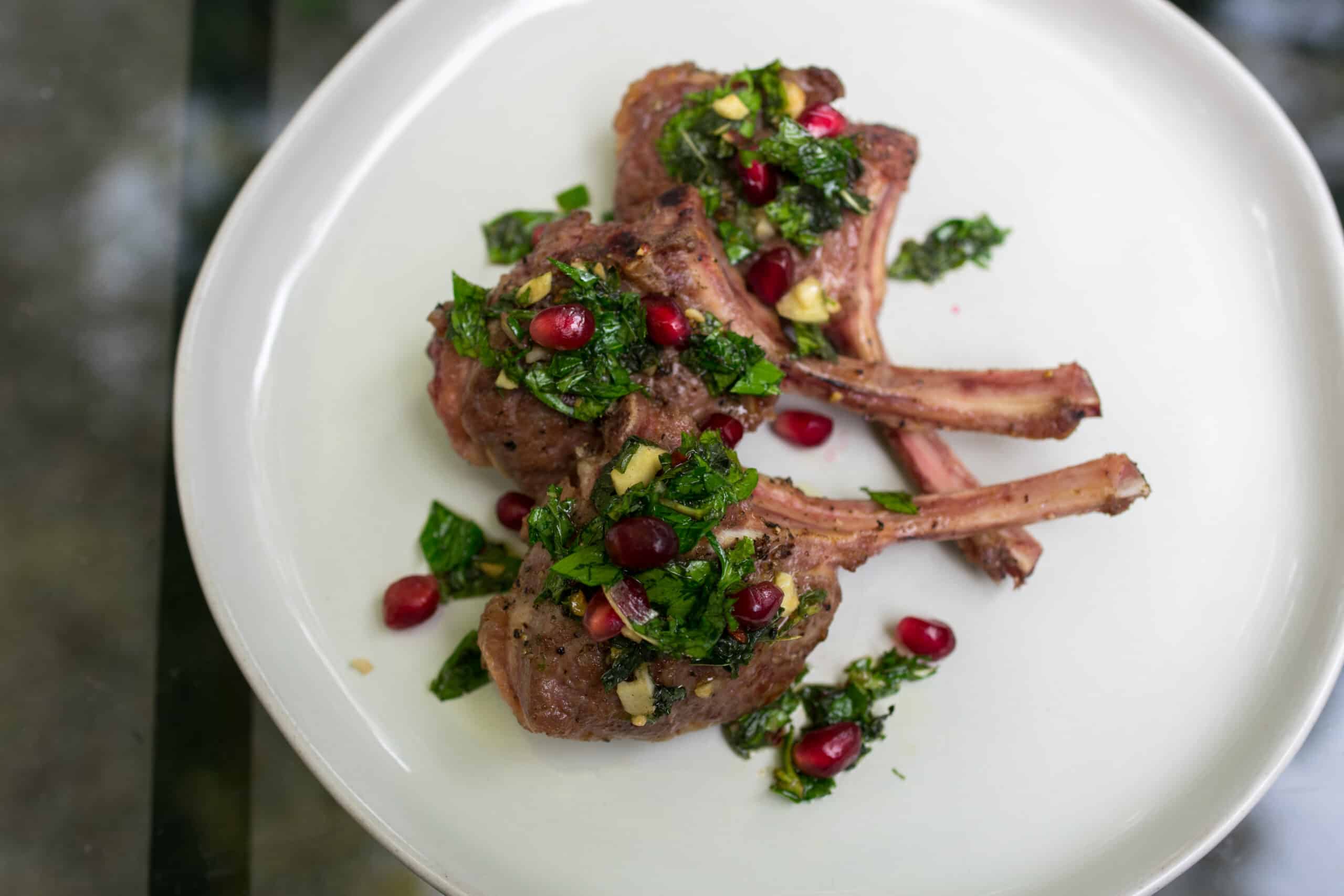 Lollipop with Pomegranate Chimichurri Featured